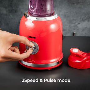 2-In-1 Portable Two-Speed Retro Personal Blender (300W)