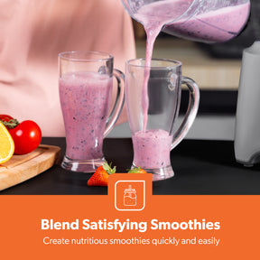 2-In-1 White Smoothie Blender and Coffee Grinder