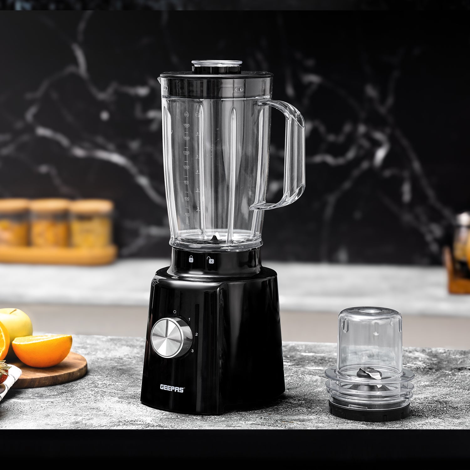 2-In-1 High-Speed 1.6L Jug Blender and Smoothie Maker