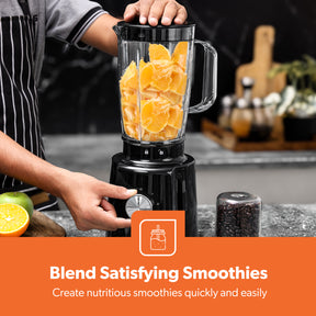 2-In-1 High-Speed 1.6L Jug Blender and Smoothie Maker