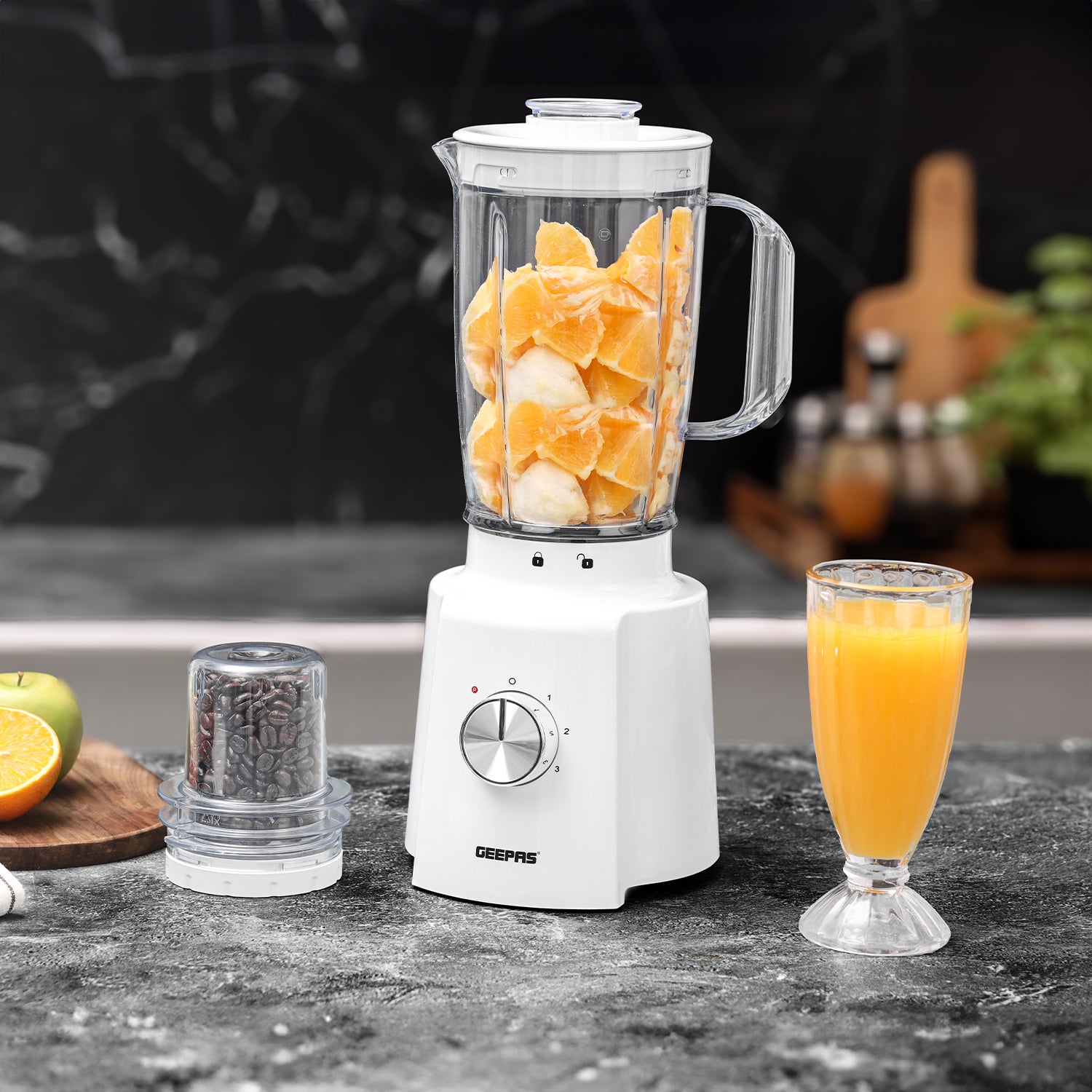 2-In-1 Ice Crushing Jug Blender and Smoothie Maker White