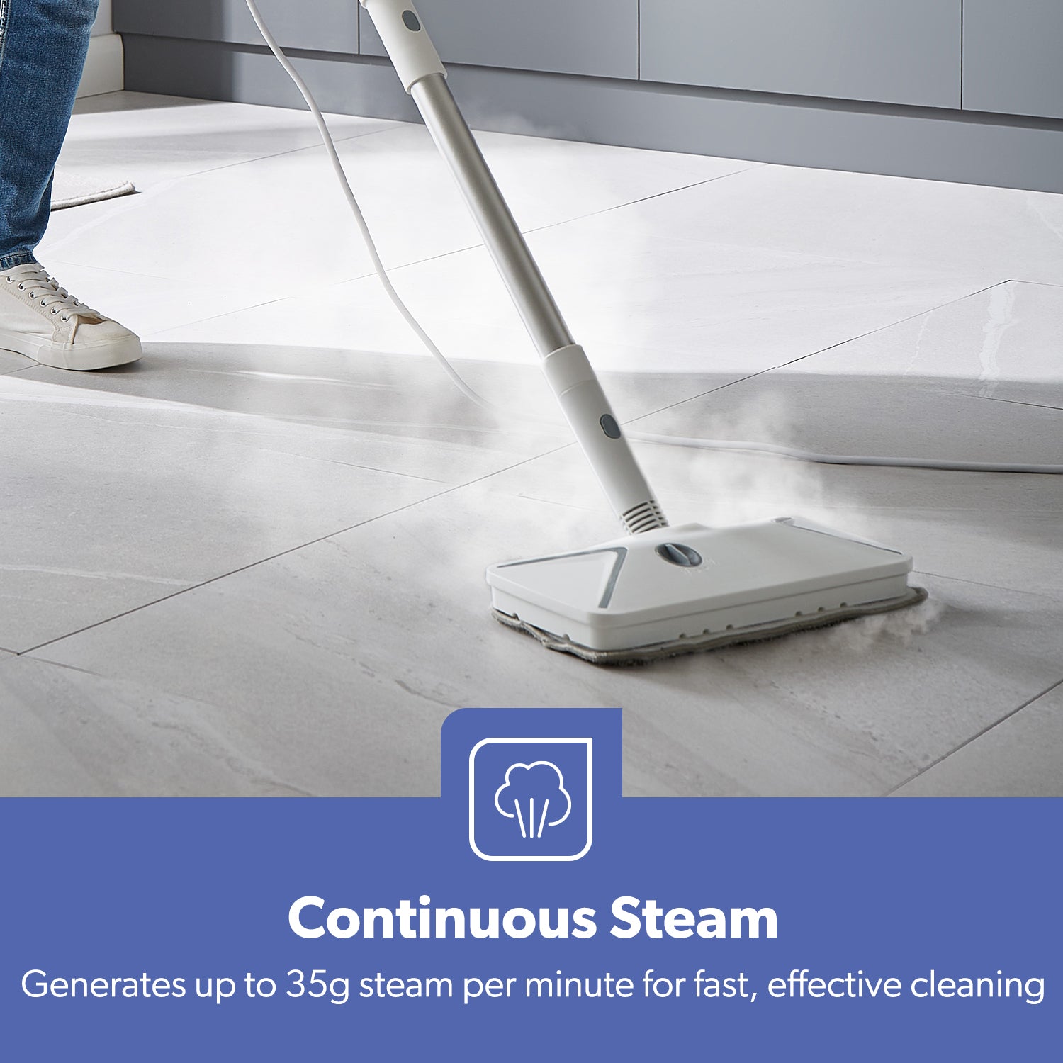 9-In-1 Digital Multipurpose Steam Mop, Cleaner and Sanitiser 1500W