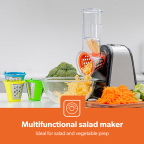 4-In-1 Multifunctional Salad Maker, Grater and Food Processor