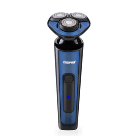 Blue Wet & Dry Rotary Shaver With 3 Shaving Heads