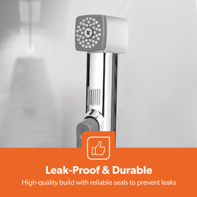 Chrome CUBE Handheld Bidet Toilet Sprayer and Shattaf