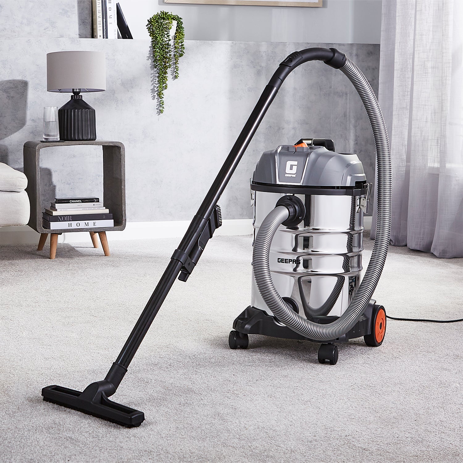 1400W Wet & Dry Drum Vacuum Cleaner With 30L Cylinder