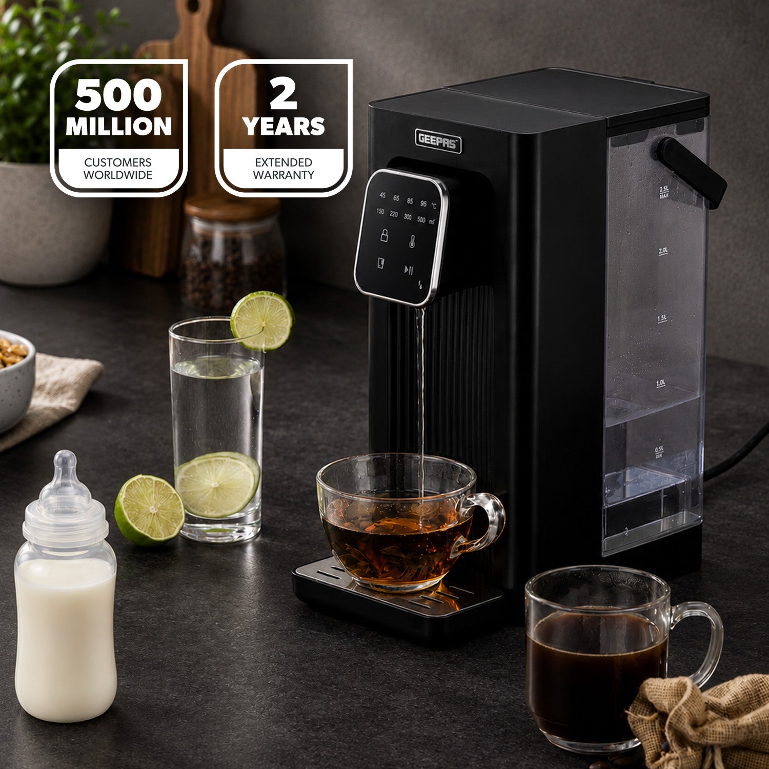 2.5L Digital Instant Hot Water Dispenser With Strix Filter