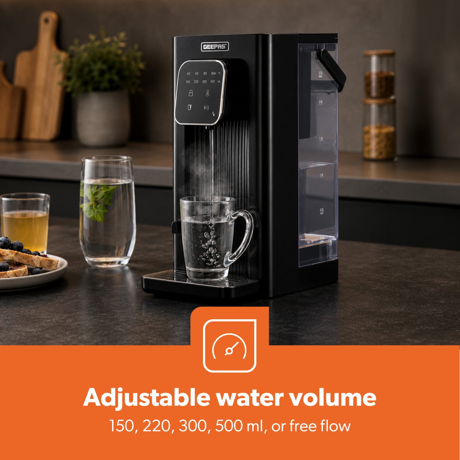 2.5L Digital Instant Hot Water Dispenser With Strix Filter