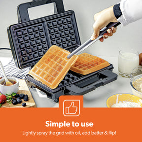 Two Slice Non-Stick American Waffle Maker