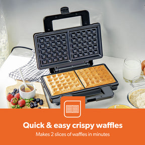 Two Slice Non-Stick American Waffle Maker