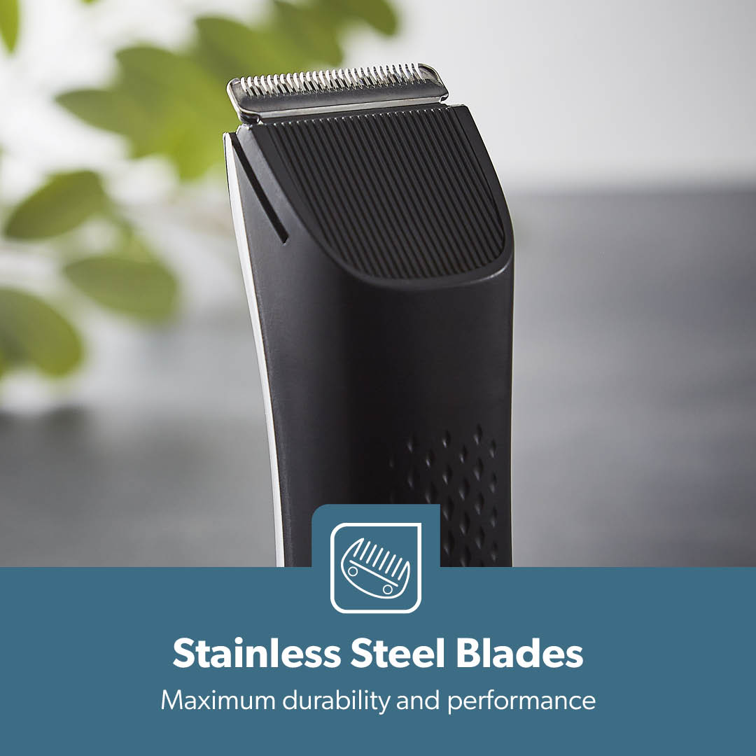 Pro Shield Rechargeable Hair and Beard Trimmer With Light
