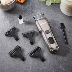 Waterproof Chrome Rechargeable Hair and Beard Trimmer
