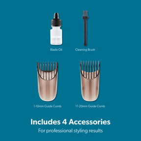 Rechargeable ION Hair Clipper and Beard Trimmer