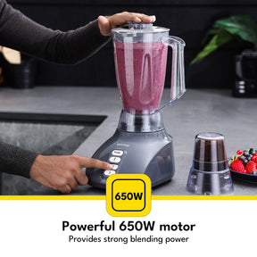 1.6L Food Jug Blender & Smoothie Maker With Spice Grinder 650W