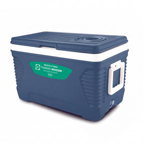 50L Insulated Ice Cooler Box With Handles and Cup Holder