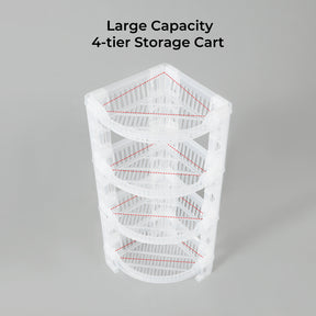 Four-Tier Transparent Corner Storage Rack