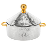 4L Stainless Steel Silver Monarch Cornetto Serving Dish