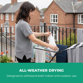 Expandable Metal Clothes Dryer With Bottom Shelf