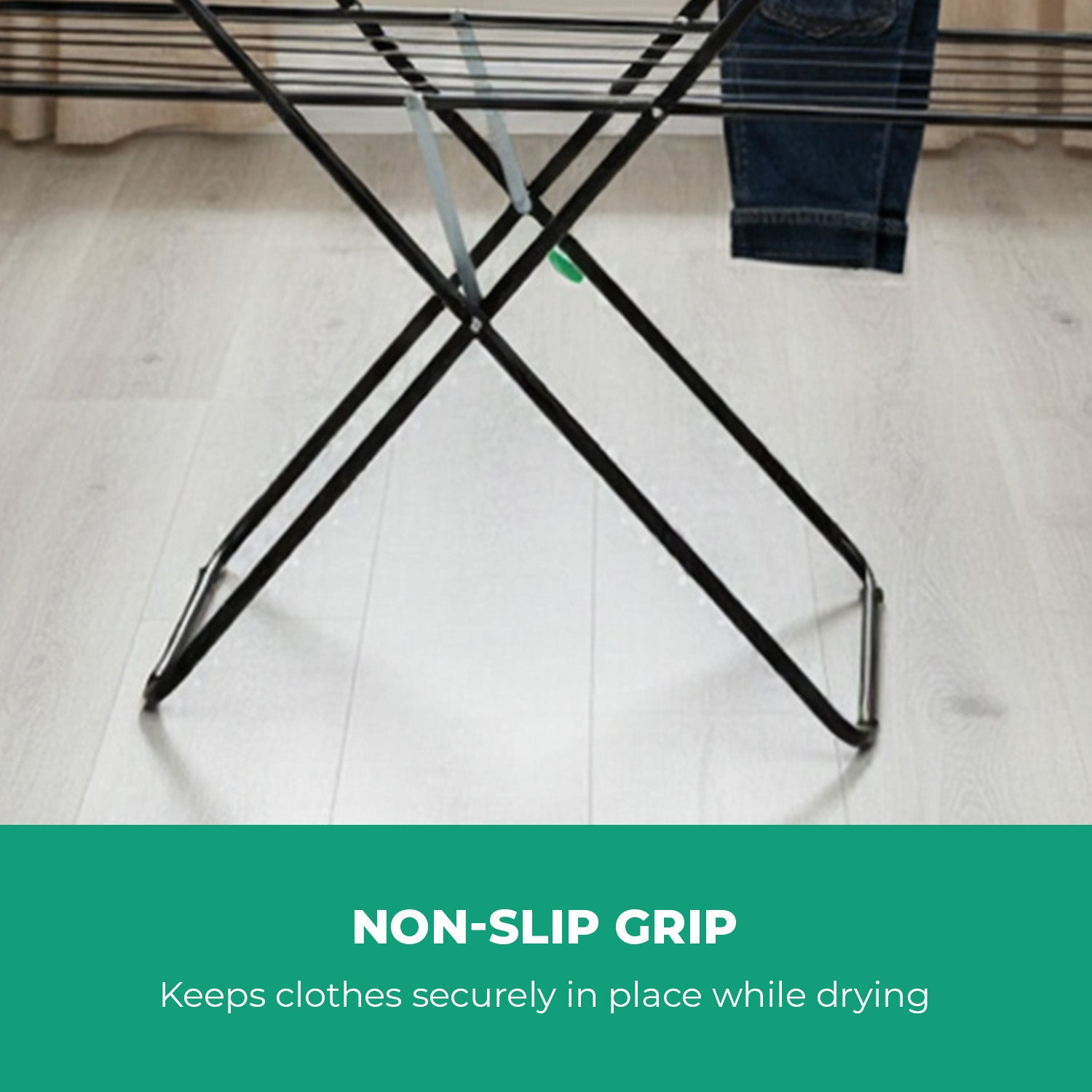 Expandable Metal Clothes Dryer With Bottom Shelf