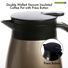 1L Stainless Steel Travel Tea and Coffee Thermos Pot