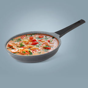 24cm Grey Die-Cast Aluminium Skillet with Durable Coating