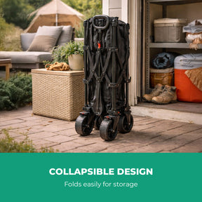 155L Heavy Duty Camping Wagon Cart Foldable Trolley
