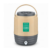 Beige 20L Insulated Ice Cooler Water Dispenser Jug