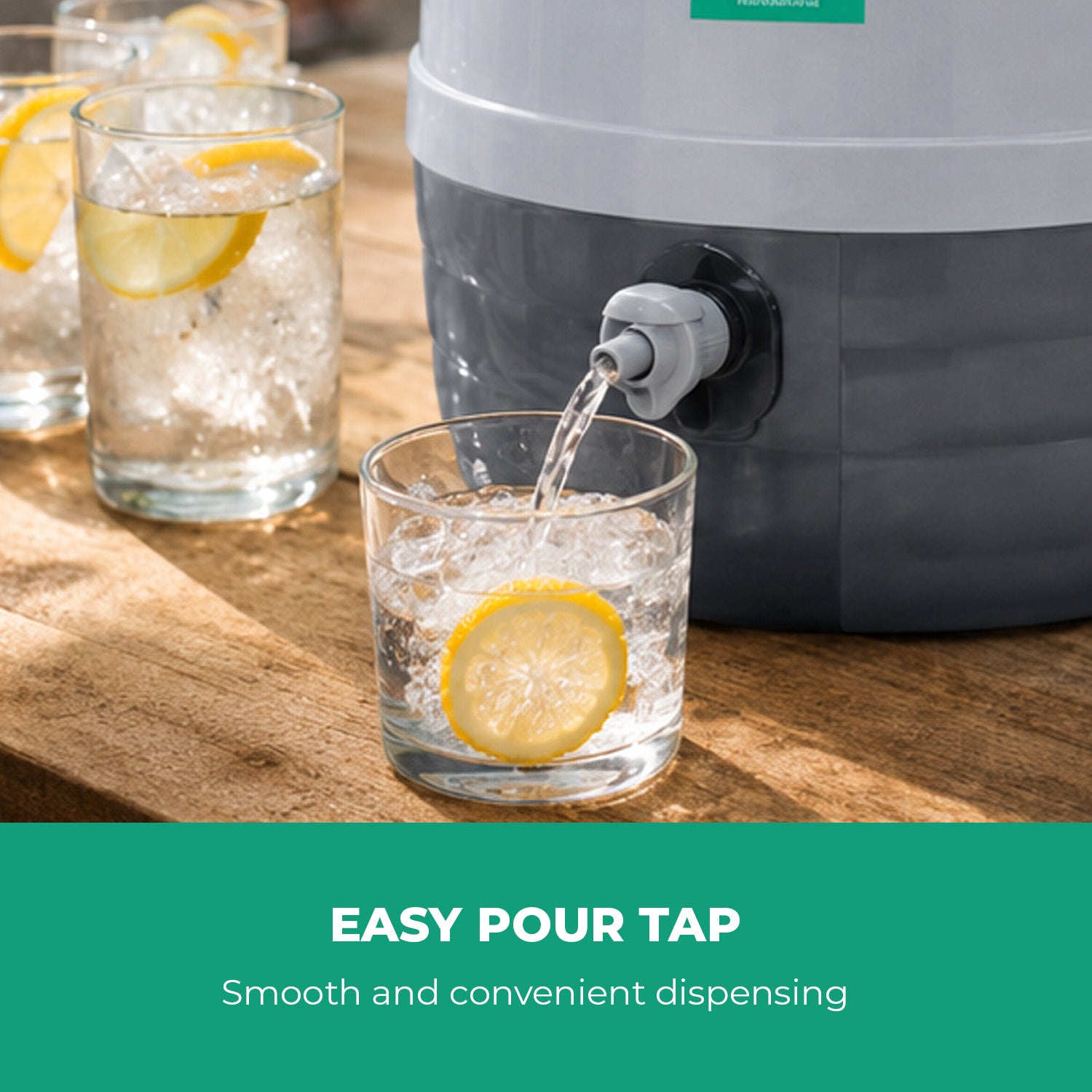 15L Insulated Ice Cooler Jug & Water Dispenser