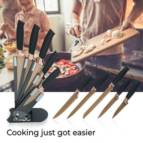 5-Piece Kitchen Knife Set With Holding Block