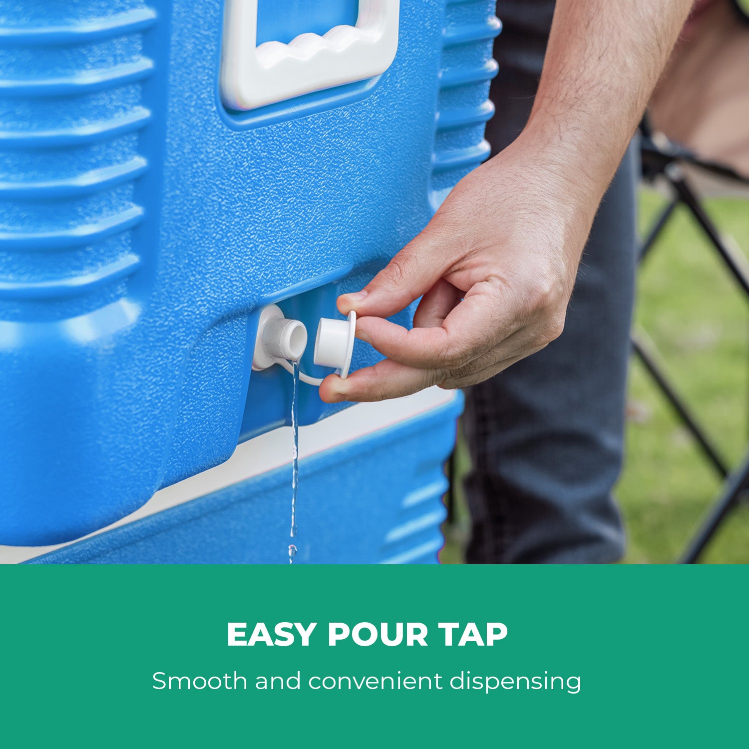 3-Piece Blue Insulated Ice Cooler Chests (5L, 25L & 50L)