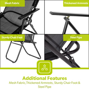 Adjustable Outdoor Deckchair and Camping Folding Chair