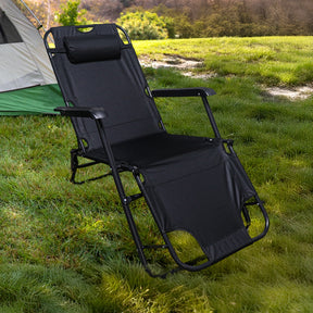 Deluxe 2-In-1 Reclining Mesh Chair and Bed For Outdoors