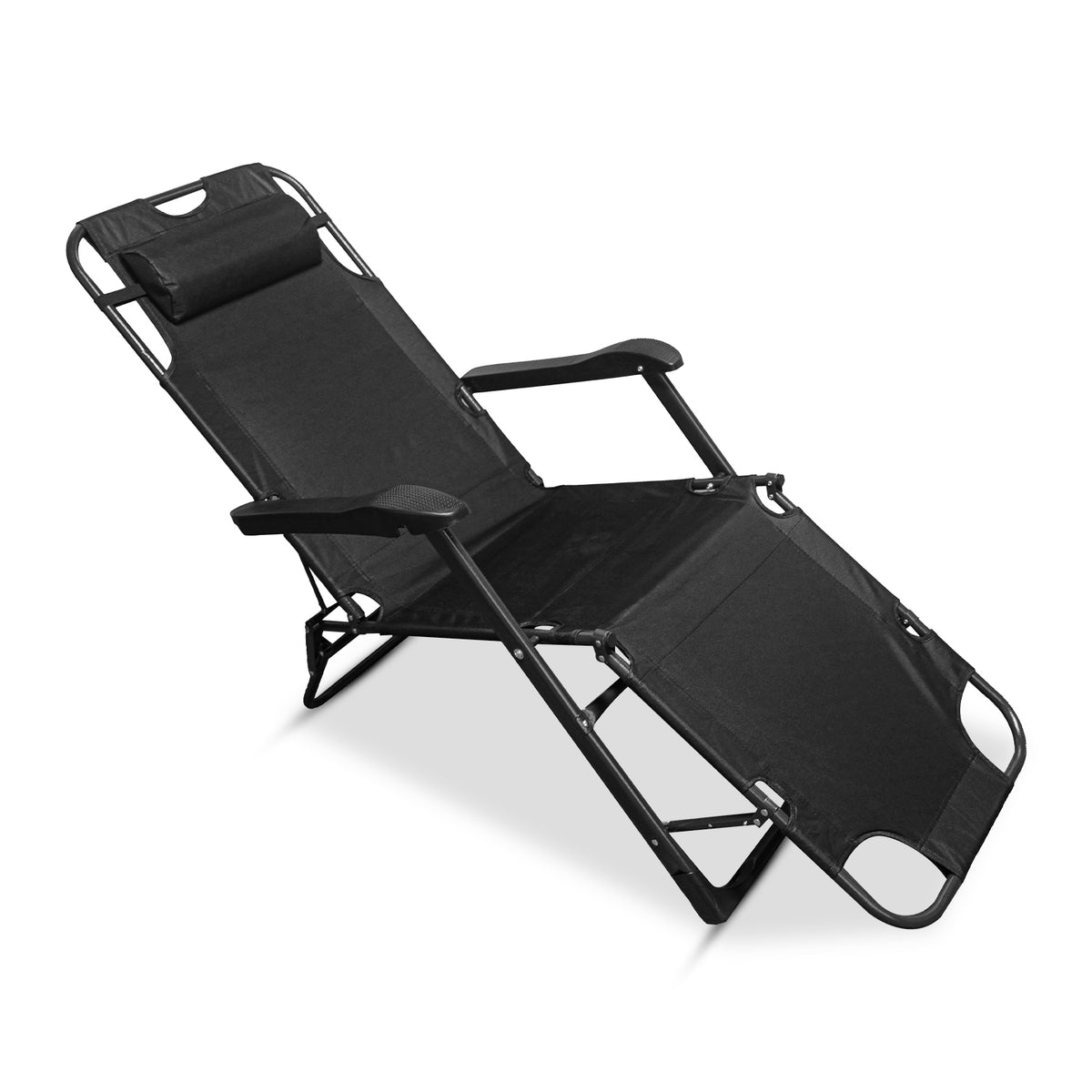 2-In-1 Mesh Camping Chair and Folding Bed With Cushion