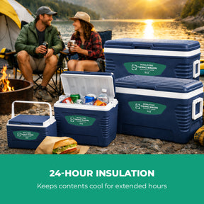 Blue 4-Piece Insulate Ice Cooler Box Set (5L, 14L, 32L, 62L)