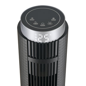 Black 46-Inch Freestanding Oscillating Ultra Power Tower Fan