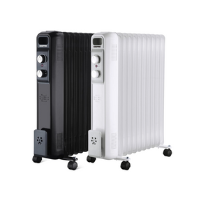 Portable Electric Heater with Adjustable Thermostat - Oil Filled Radiator
