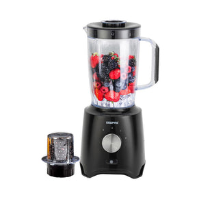 2-In-1 Black Portable Blender Smoothie Maker & Spice Grinder