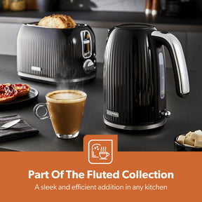 1.7L 'Fluted' Cordless Rapid Boil Electric Kettle 3000W