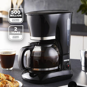 Black 1.5L Filter Coffee Machine & Coffee Grinder Set