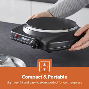 1200W Black Single Portable Ceramic Electric Hot Plate