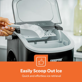 12kg Ice Cube Maker with Scoop & Removable Basket