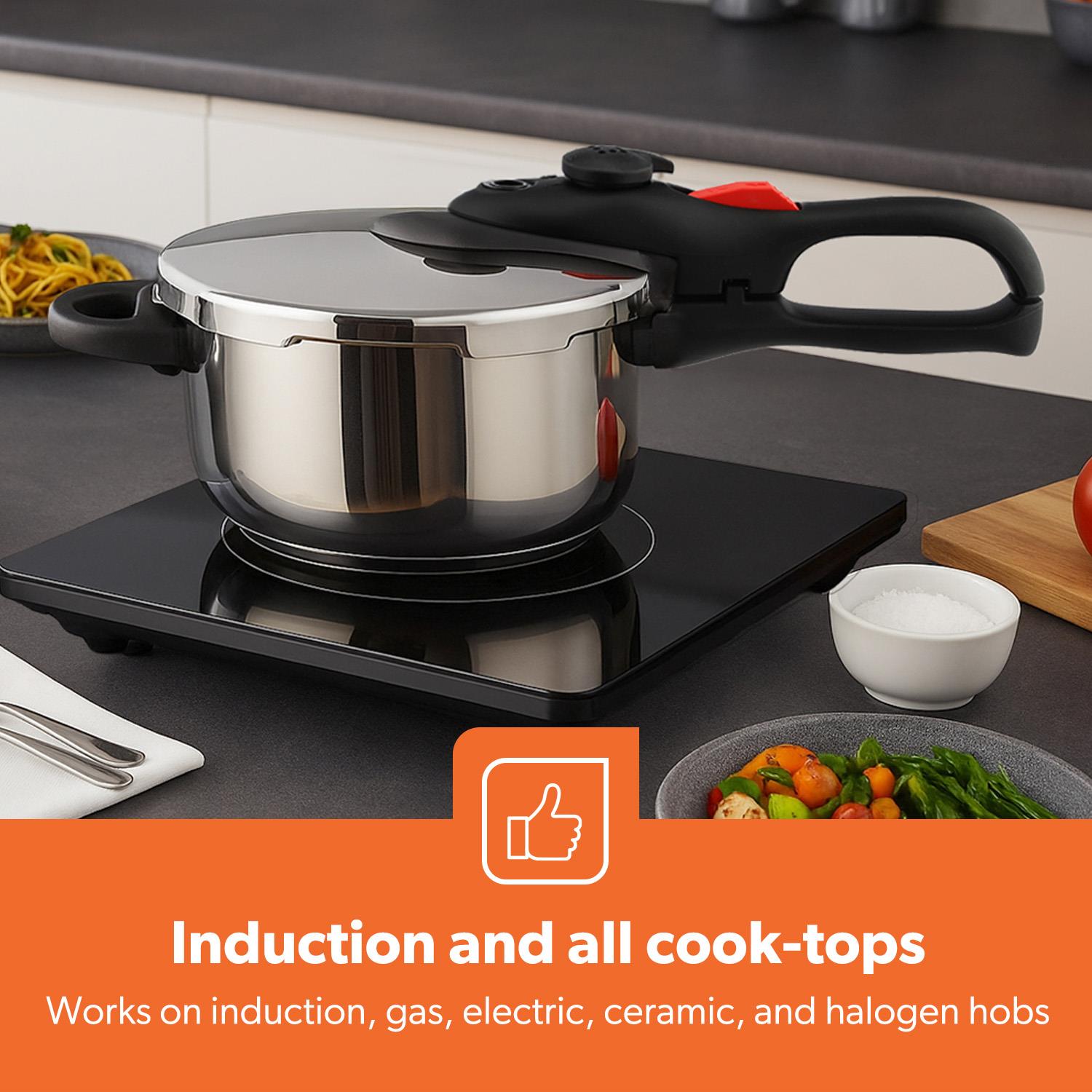 4L Stainless Steel Pressure Cooker With Quick Pressure Release