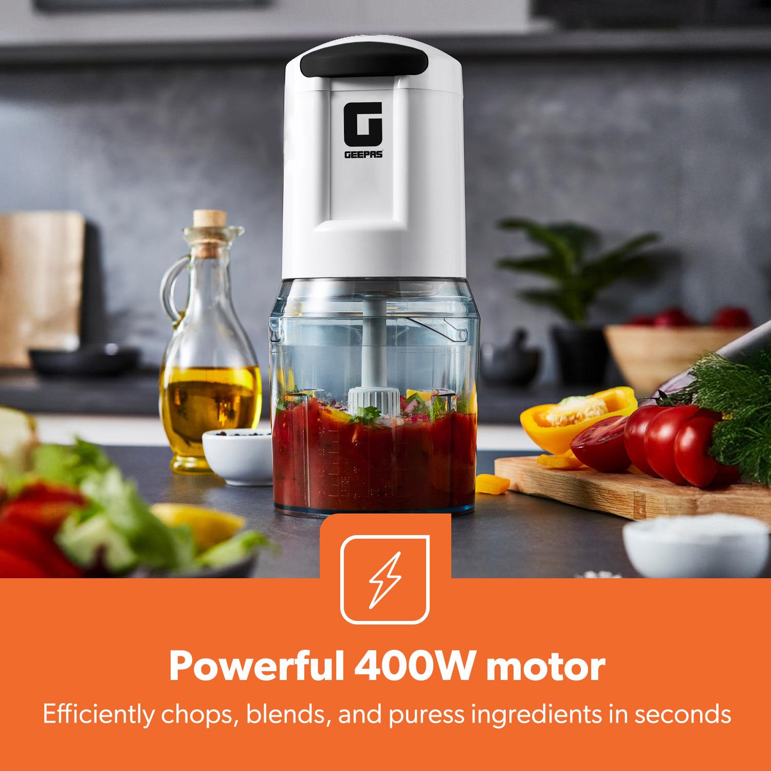 500ml Electric Mini Food Processor & Multi Chopper
