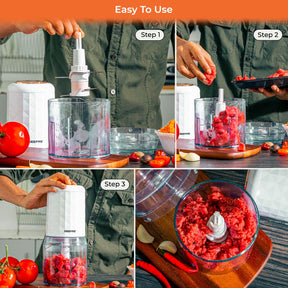 Rose Gold 500ml Mini Multi-Functional Food Processor