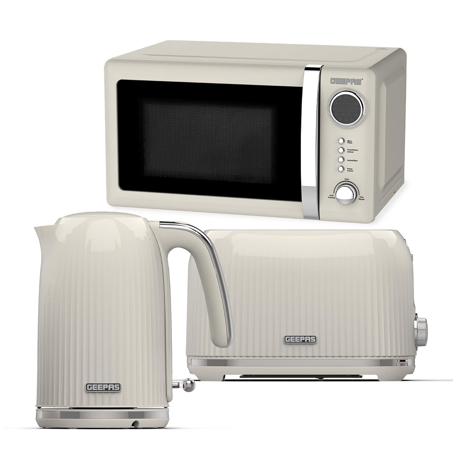 Microwave Haden Toaster And Kettle Set Haden Dorchester Chrome