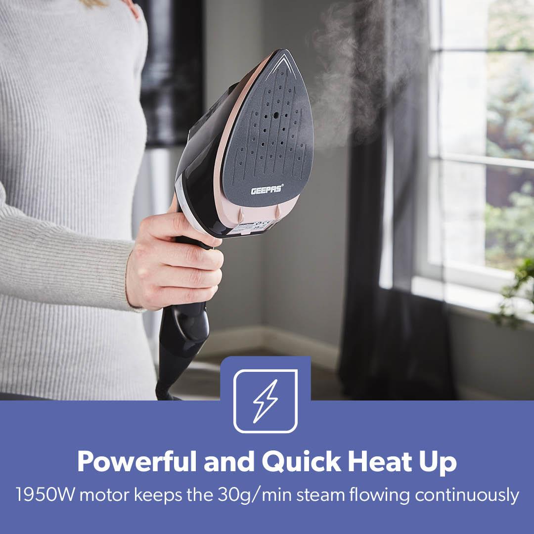 2-In-1 Handheld Wet and Dry Clothes Steamer 1950W