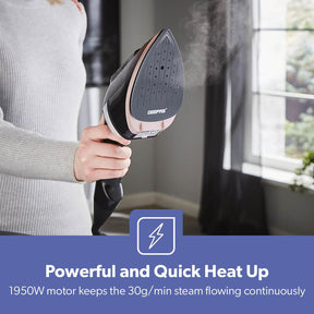 2-In-1 Handheld Wet and Dry Clothes Steamer 1950W