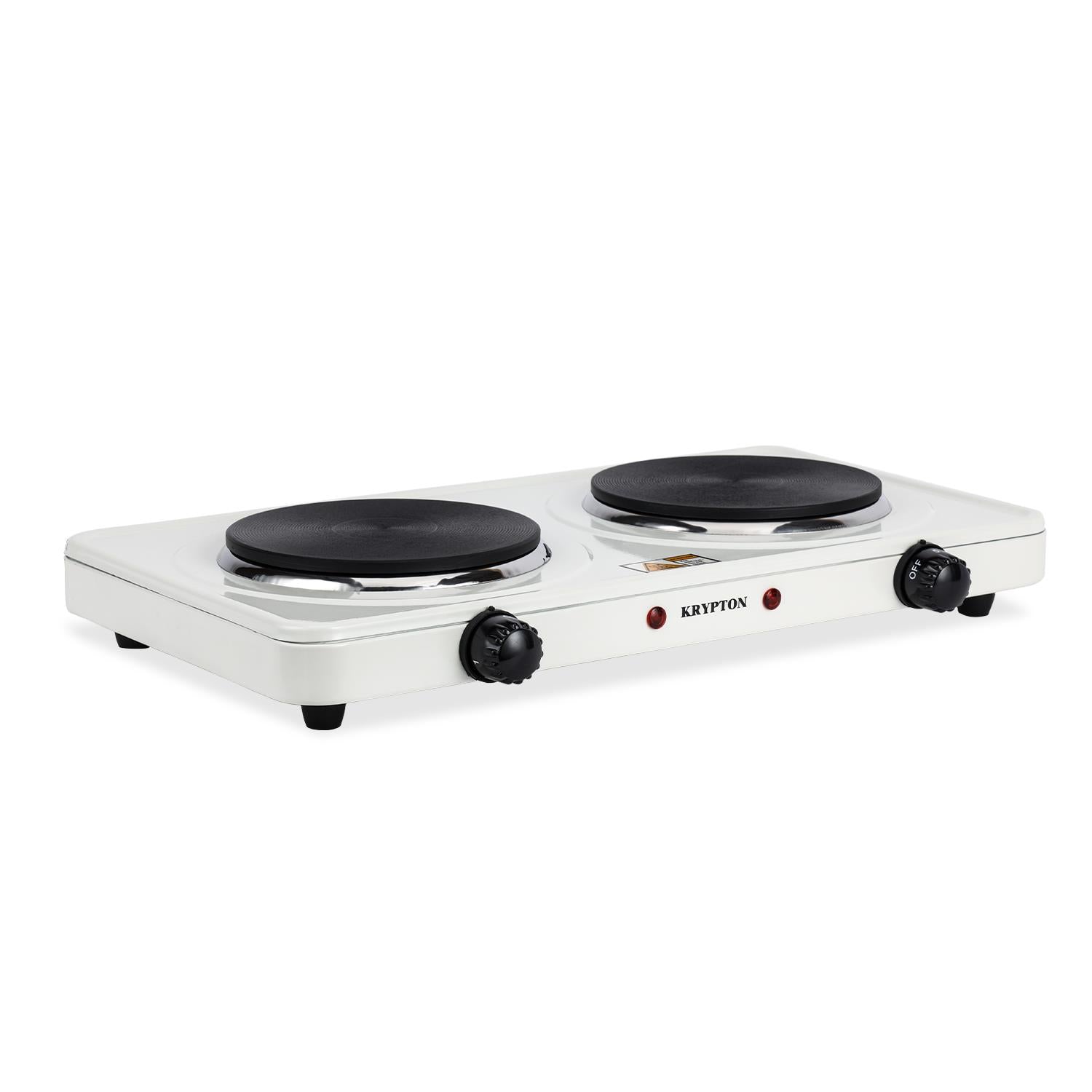 2000W White Cast Iron Double Hot Plate Cooker Hob