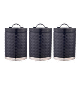 3-Piece Matching Airtight Kitchen Storage Canister Set 1.3L