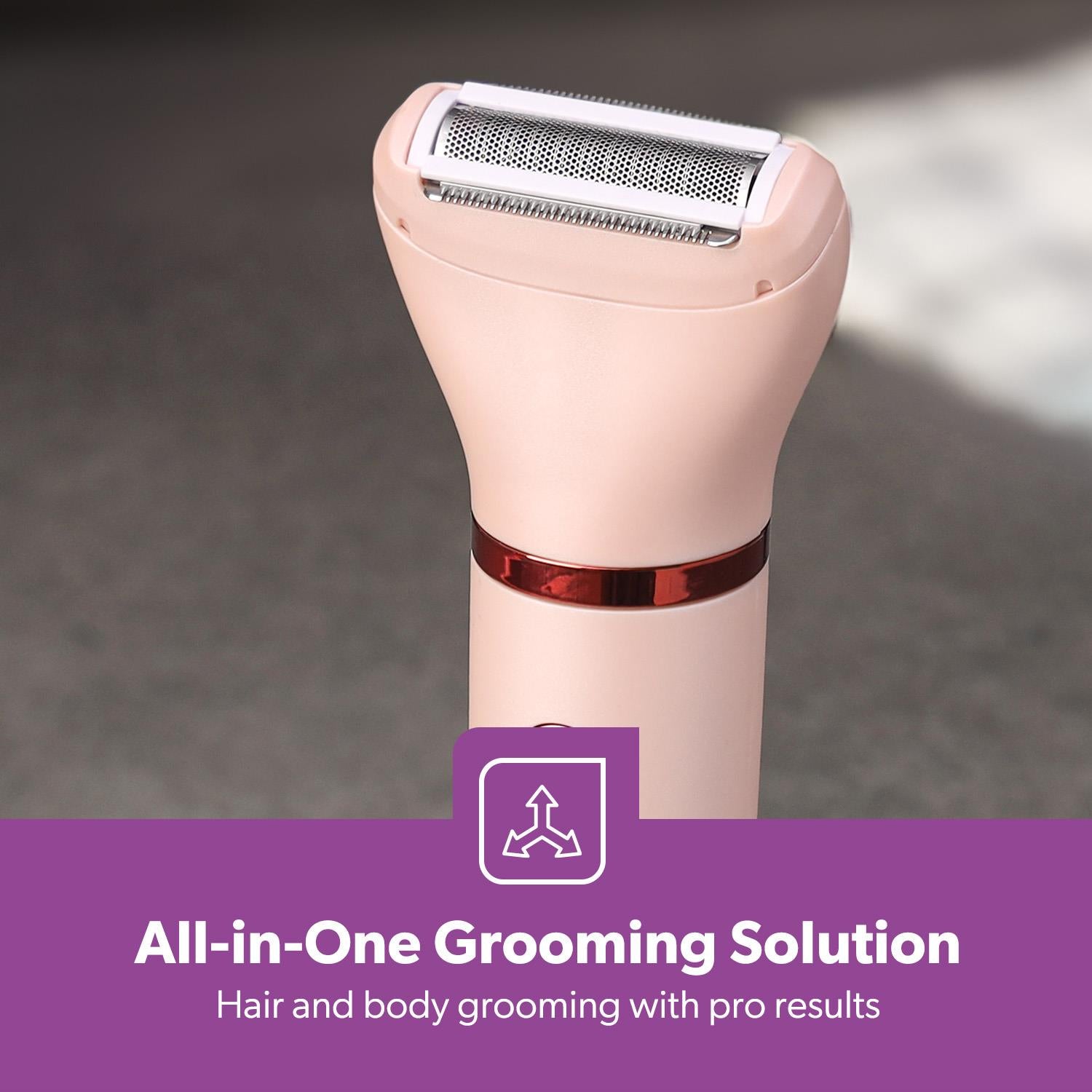 3-in-1 Waterproof Wet & Dry Lady Body Shaver
